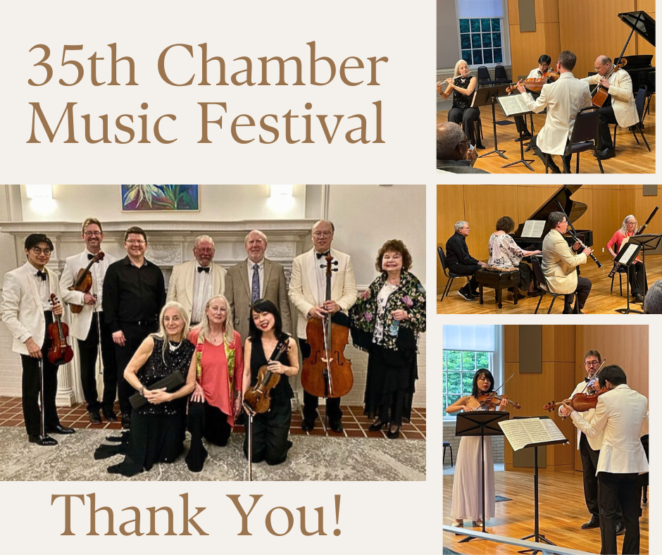 35th Chamber Music Festival Thanks website